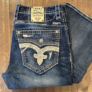 Men’s Premium Rock Revival Earlin Boot Cut Jeans Size 38